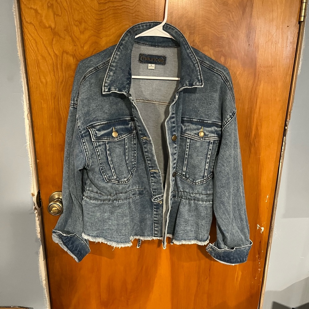 Maurices-Woman’s size large denim jacket